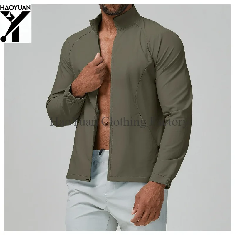 Men's Sports Jacket for Leisure Windproof Slim Fit Outdoor Cycling Mountain Climbing Camping Running Fitness Men's Home Jacket