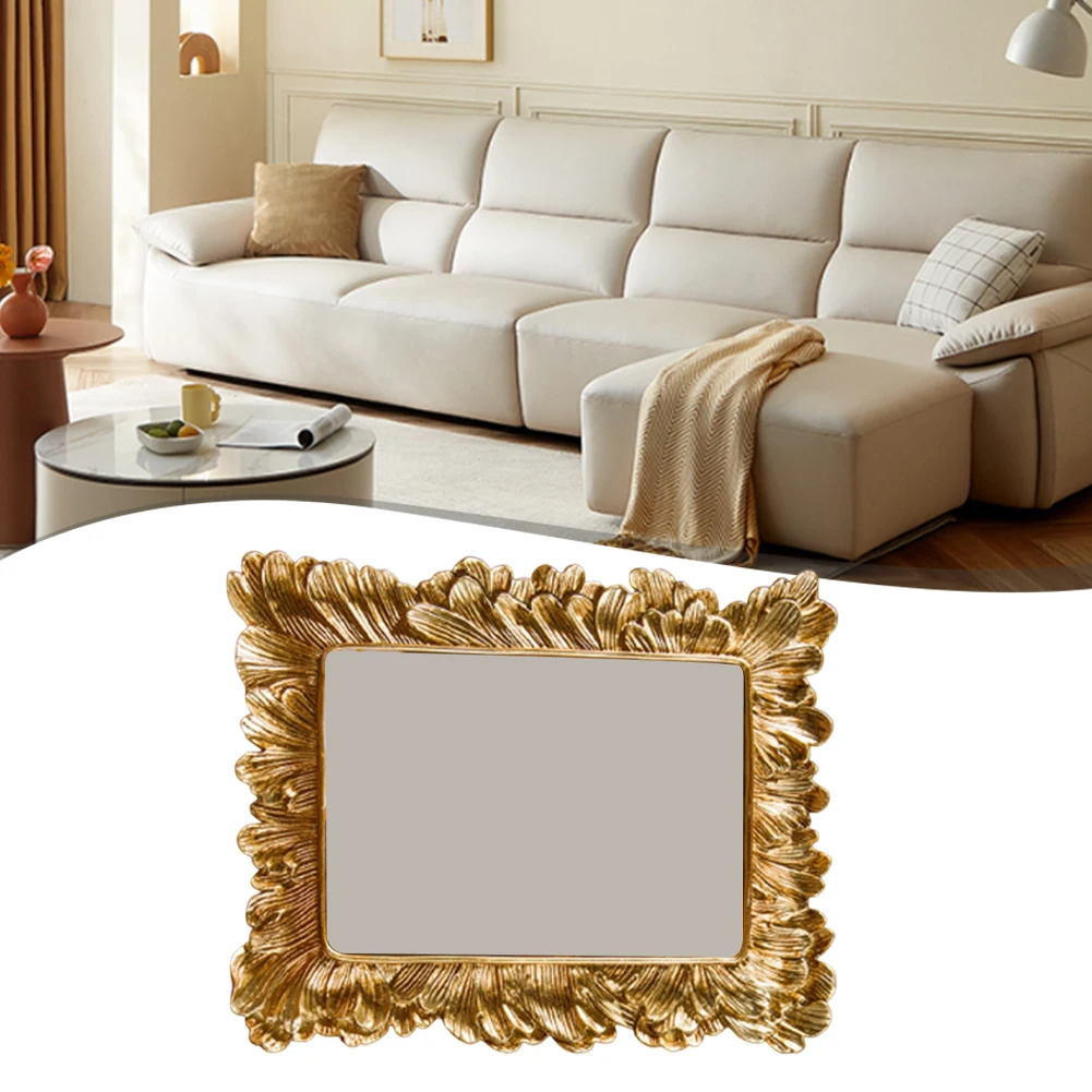 Vintage Gold For Leaf Photo Frame: Lace Trim, Suitable For 6/7/8 Inch Photos Frame Decorative Desktop Ornaments Lace Decorative