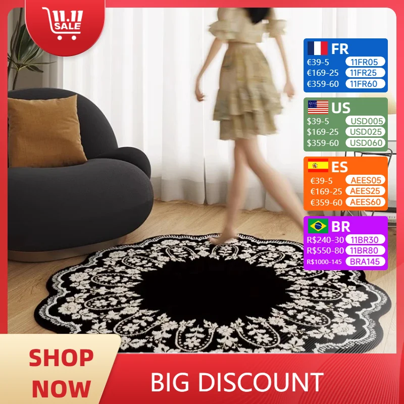 

Irregular Shape Living Room Carpet Fashionable Advanced Printed Rugs Soft Fluffy Bedroom Bedside Cloakroom Mat Alfombra Tapis 러그