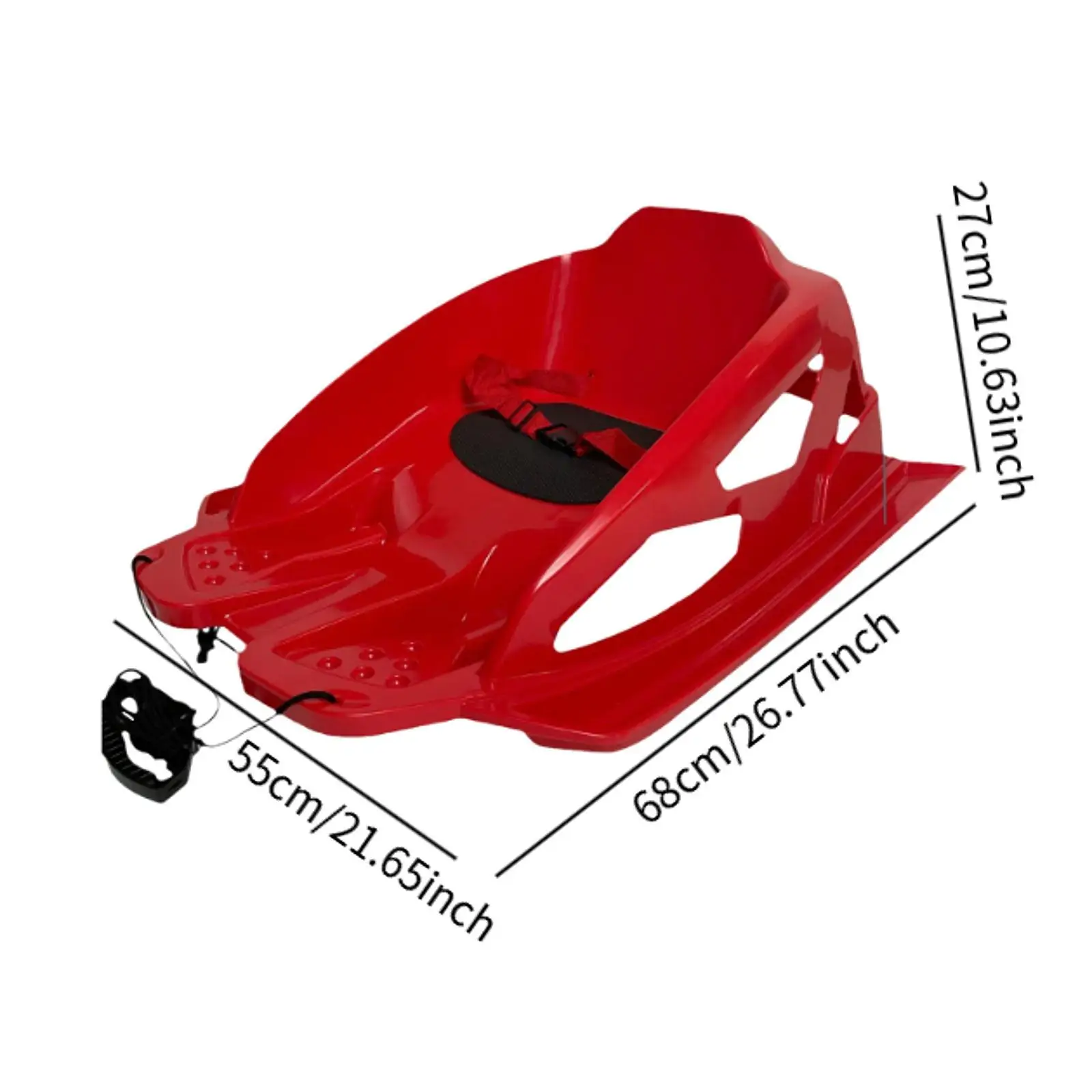 

Snow Sled Snow Sledge Outdoor Activities Portable Versatile Gift Unique Grass Sled Ski Sled for Kids Children Boys Girls