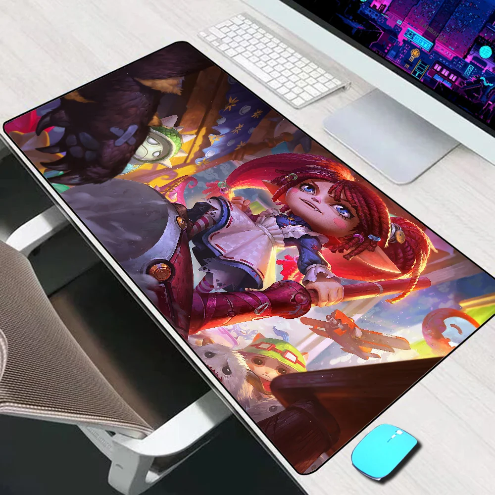 League of Legends Poppy Large Mouse Pad Gaming Accessories Mouse Mat XXL Laptop Keyboard Mat PC Gamer Desk Pad Computer Mousepad