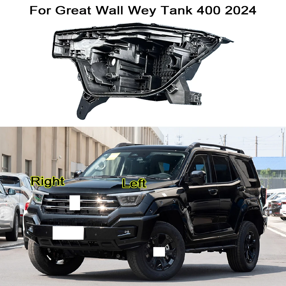 

Fit Front Headlight Base Cover For Great Wall Wey Tank 400 2024 Head Light Back Lid Head Lamp Back House Headlamp Rear Shell