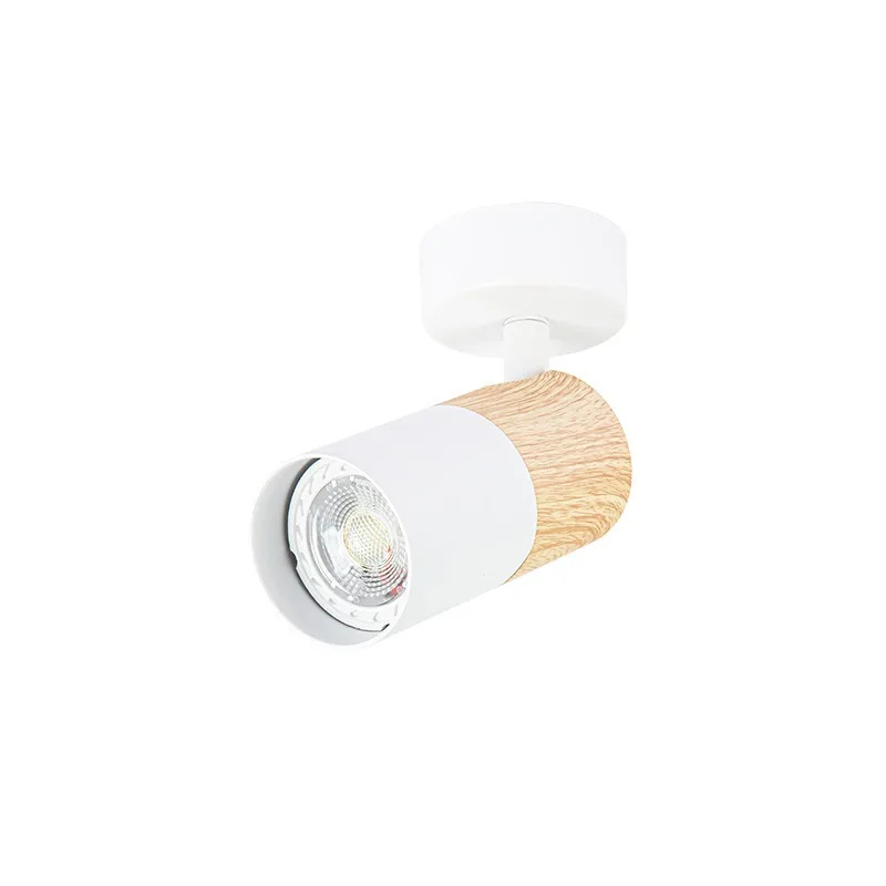 Surface-mounted double-head spotlight, LED ceiling light, adjustable angle, home living room, TV, background wall, ceiling, GU10