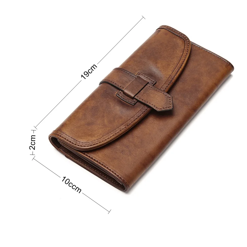 Fashion Retro  Atmospheric  Wallet Card Baotou Layer Cowhide Leisure Multi-Function  Men's Wallet