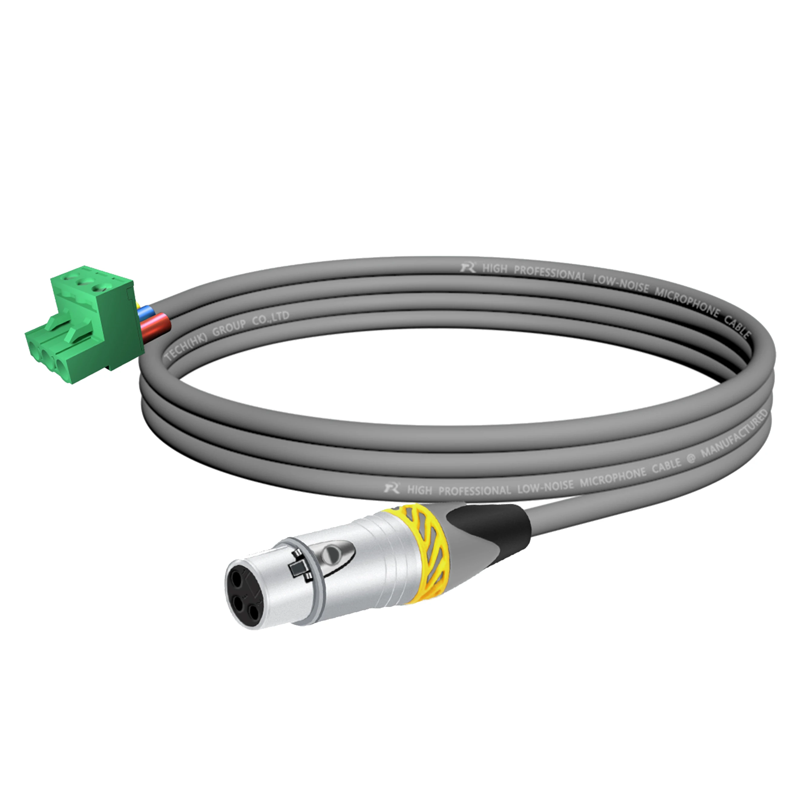 5,08mm 3-Pin Phoenix Terminal zu Direktanschluss 3P XLR-Stecker, Geräuscharmes Abgeschirmtes Mikrofonkabel für Stabile Audiosignalübertragung – Detail 16