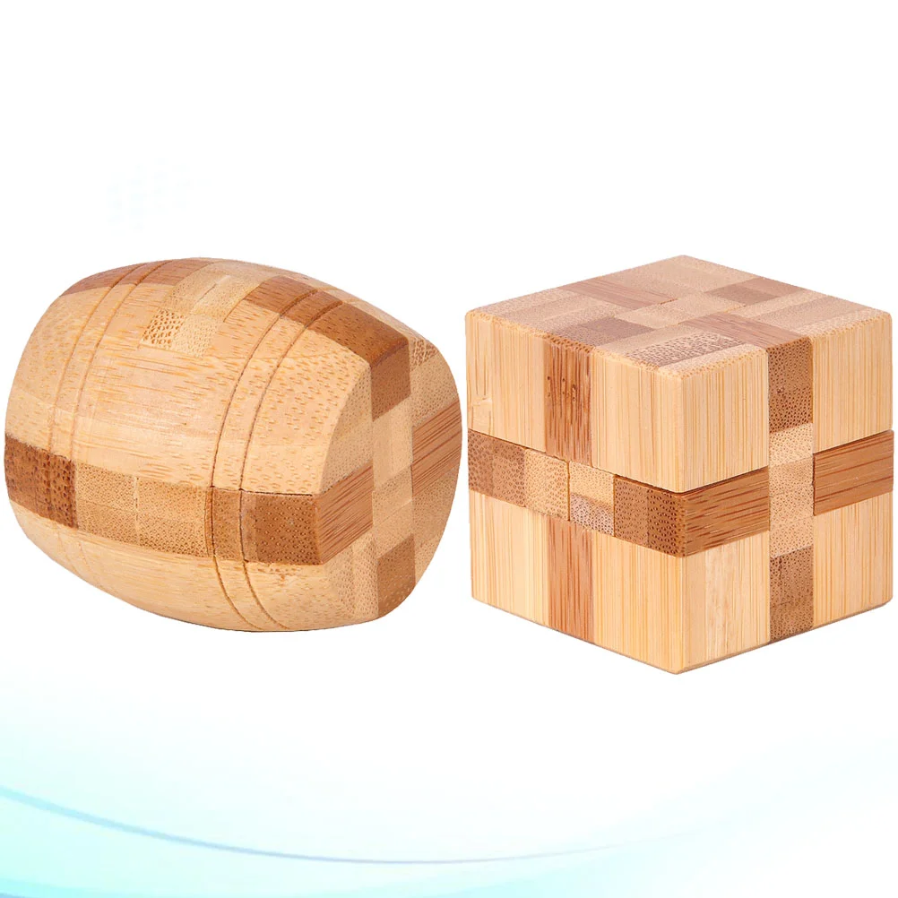 

2 Pcs IQ Assembling Ball Educational Toy Kids Accessories Classic Intellectual Bamboo