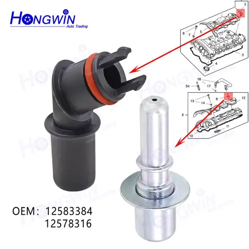 Imagen 2 del producto Válvula PCV 12583384 12578316 12648138 para Chevrolet Equinox L Impala Limited GMC Terrain Denali Buick LaCrosse CXS Cadillac SRX