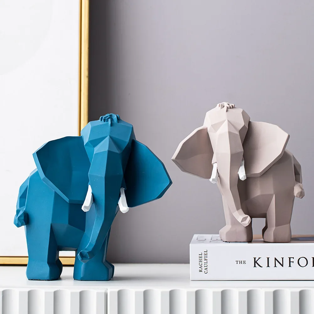 Modern Simple Elephant Decoration Home Soft Decoration Living Room TV Cabinet, Porch Desk Decoration, Housewarming Gift