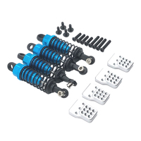 4Pcs Oil Filled Type Metal Shock Absorber With Shock Tower For WPL C14 C24 1/16 Adjustable RC Car Upgrade Parts