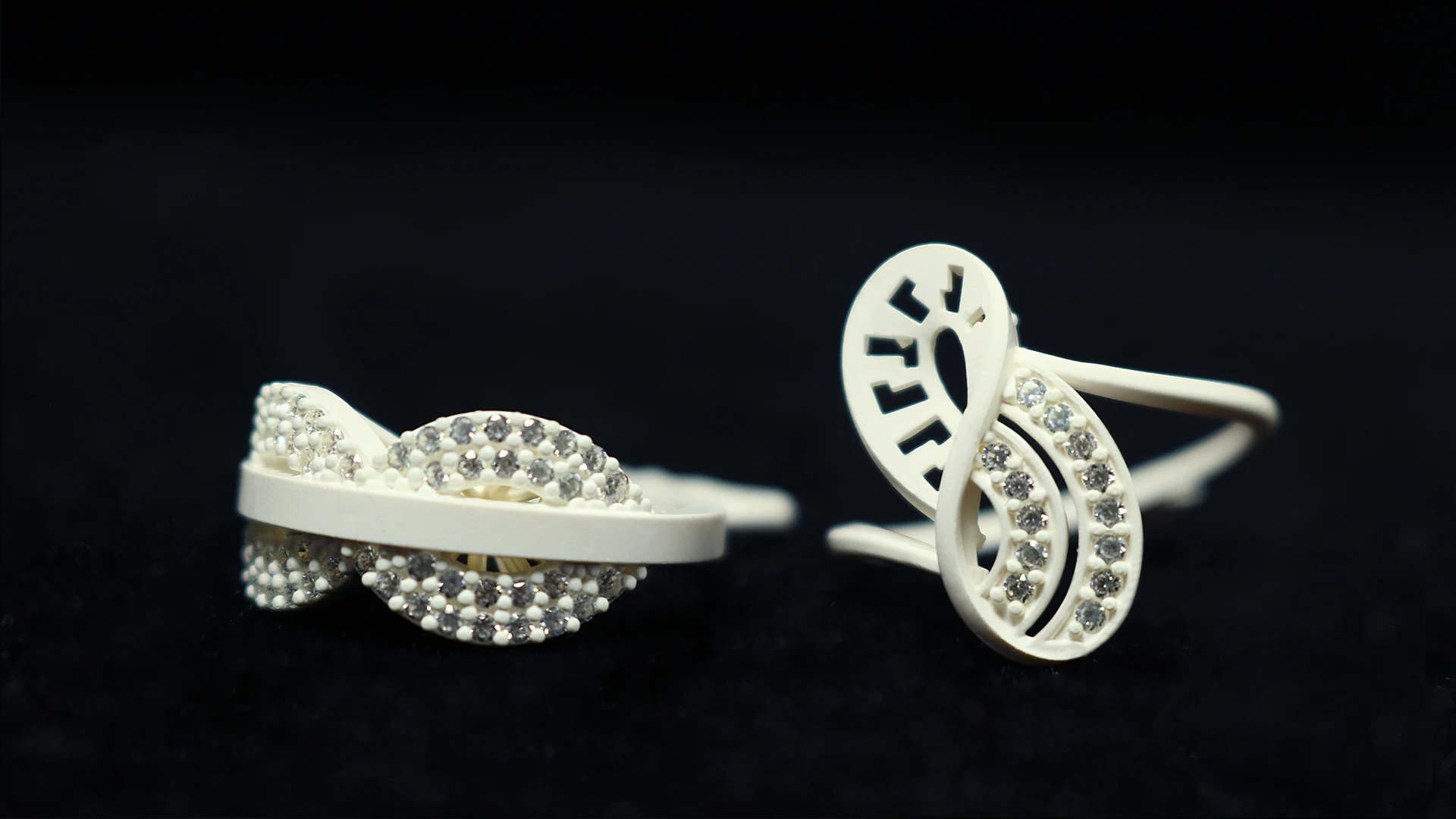 Aksesoris Printer 3D 900DS 14k Rose Gold dengan Resin Polimer Lilin Putih 405nm UV Direct Castable untuk Pengecoran Perhiasan