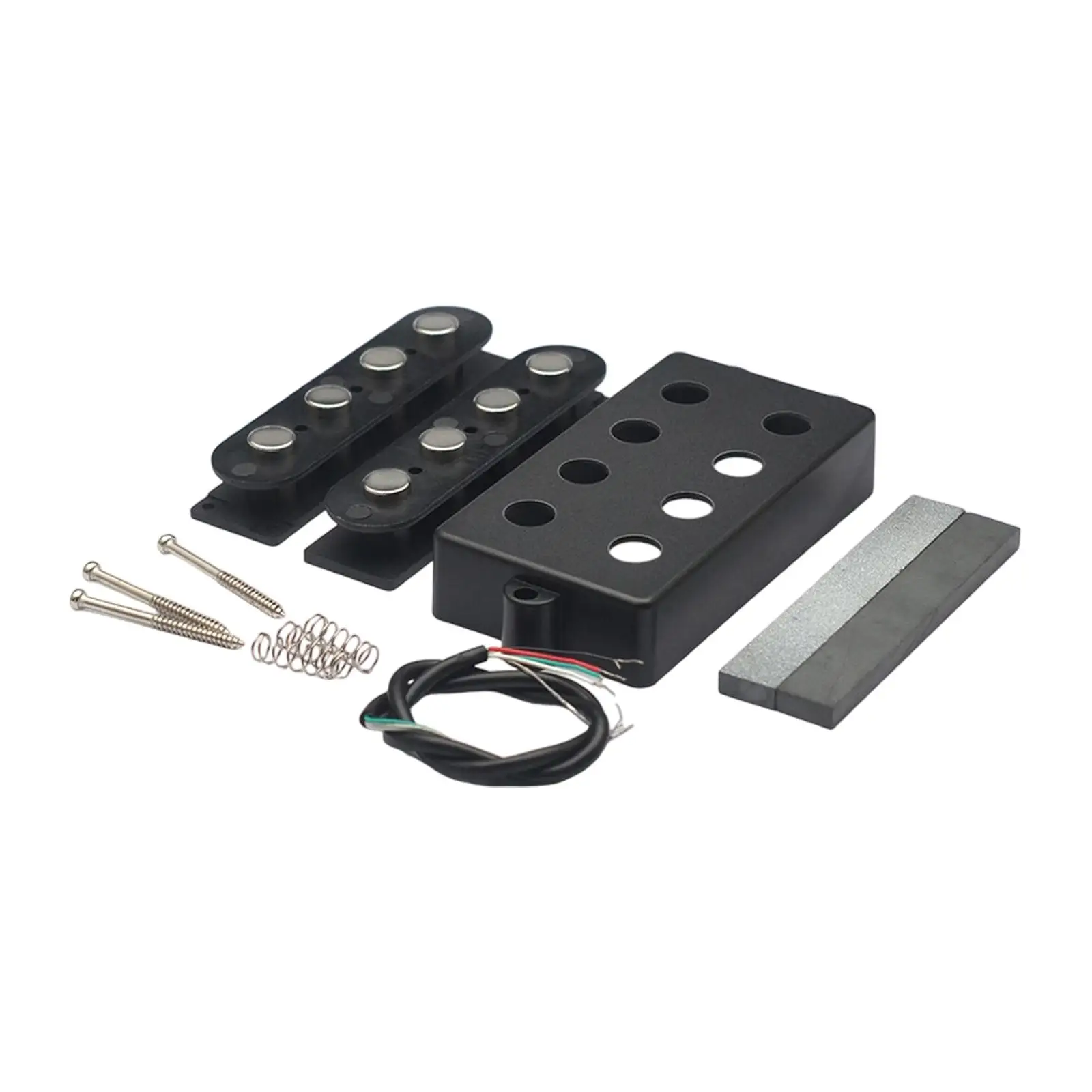 

Двойной звукосниматель хамбакер для электрогитары, черный, для грифа и моста, высокопроизводительный, аксессуар для музыкальных инструментов