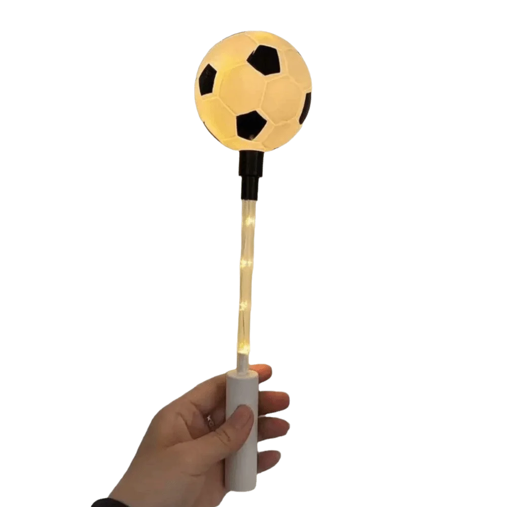 LED Glow Football LED Glow Sticks Reusable Football Shape Handheld Flashing Light Stick Soccer Shaped Flashing Light