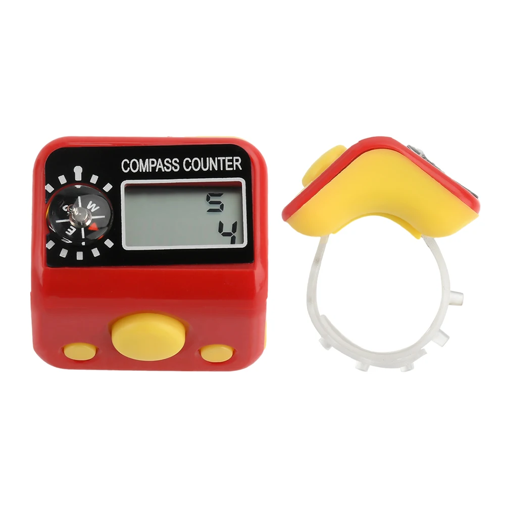 0-99999 5digit Counting Finger Counter Portable Ring Type Electronic Manual Digital Screen Display Button Counter for Warehouse