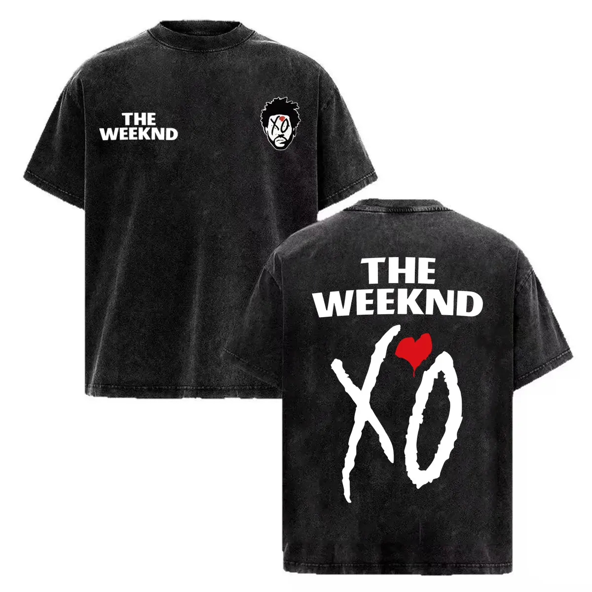 The Weeknd XO After Hours Print T Shirts Men Women Vintage Washed