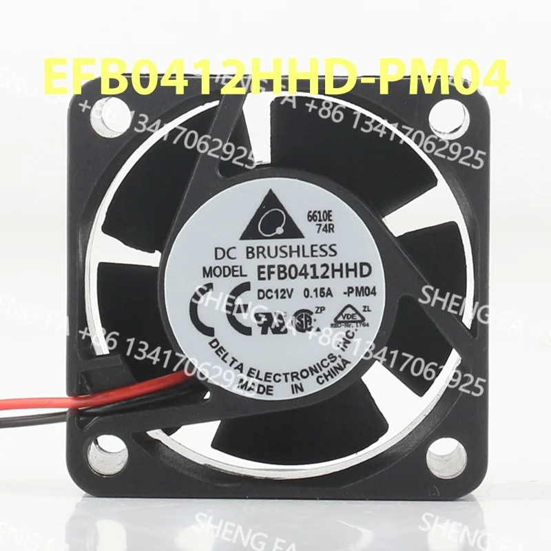 Cooling Fan EFB0412HHD-PM04 Delta 5V 24V 48V DC 12V 0.15A AC EC 4020 40X40X20MM 4CM Switch Large Speed Mute Double Ball Bearing