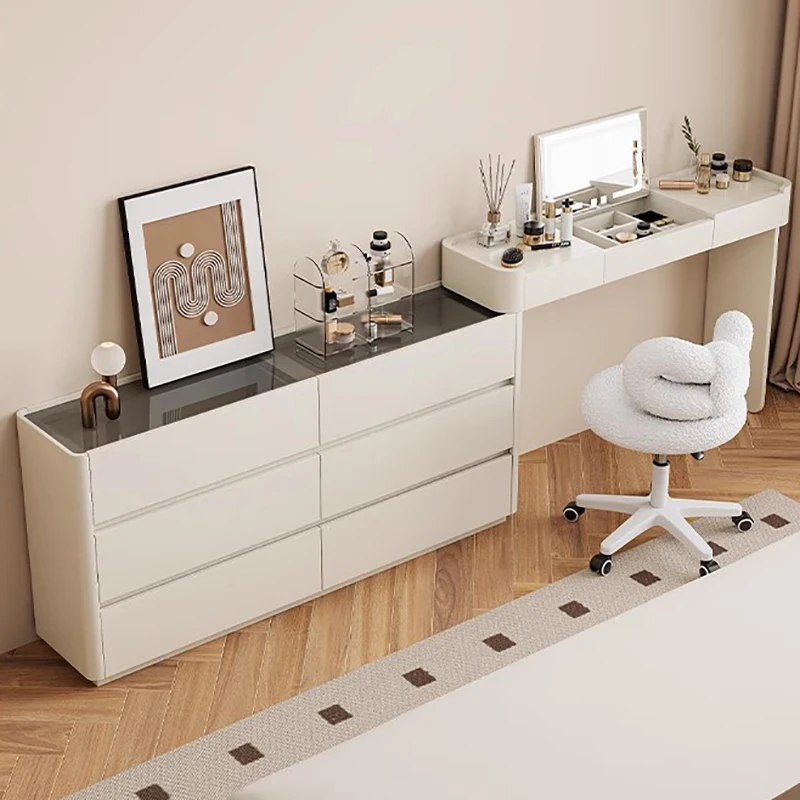 

Modern Dressing Woman Bedroom Luxury Furniture Makeup Vanity Desk Girls Nordic Bedside Dresser Schminktisch Items Set Rooms