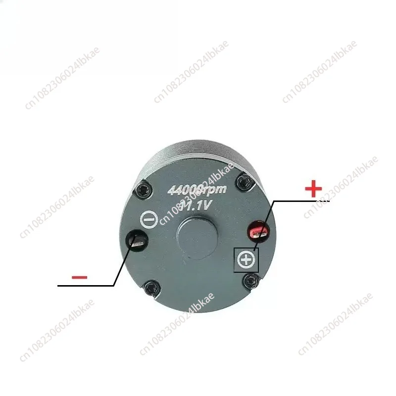 Round 370 O-Shaft 18.7mm Shaft Length High Performance 44K Brushless Motor 370-CW High Speed Motor 44000rpm