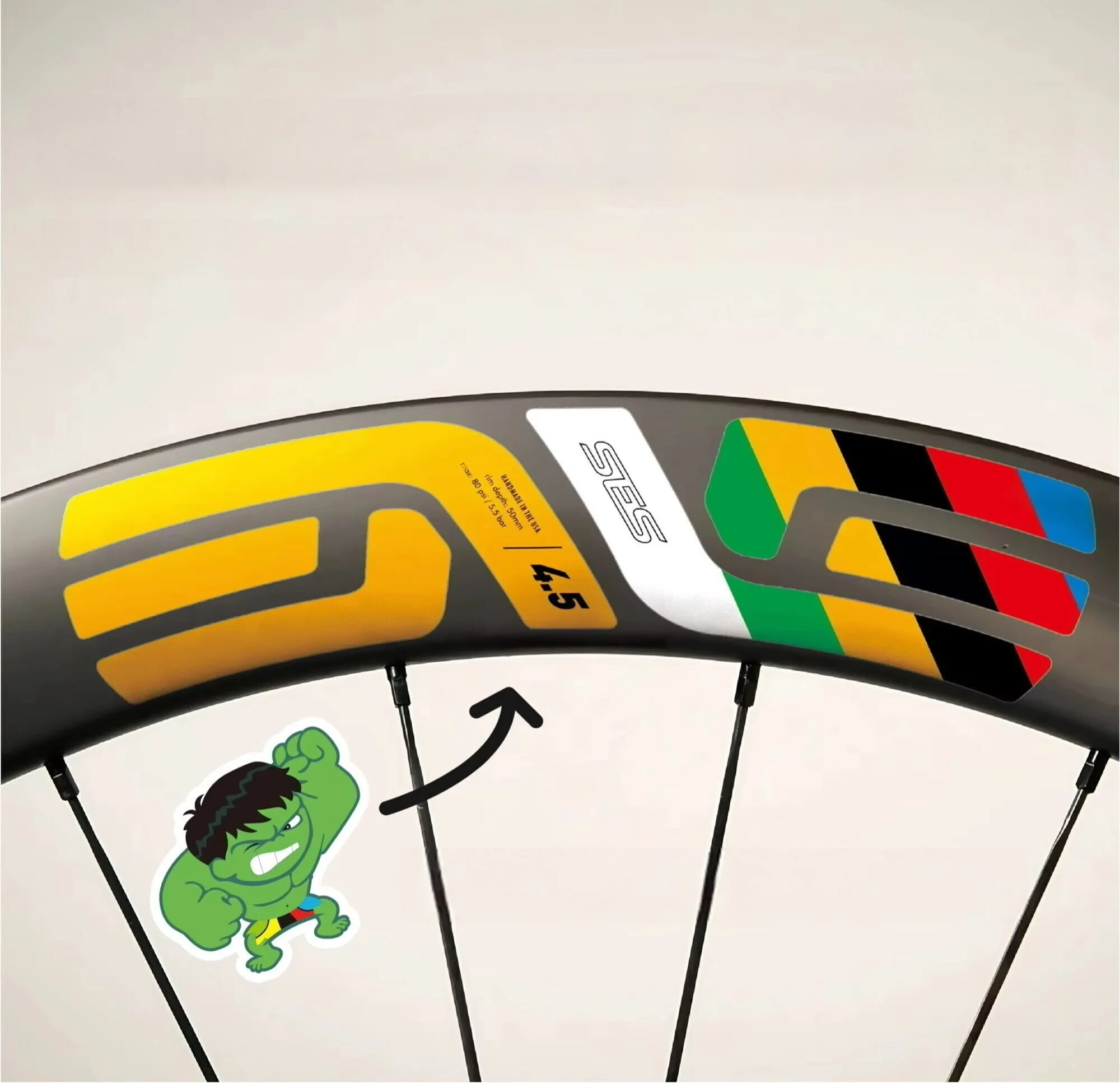

Sticker for 1 Set 12 Pcs 2025 New Stickers Wheels Decal Road Bike Wheels Stickers Bike Sticker Bicycle Wheel Decal