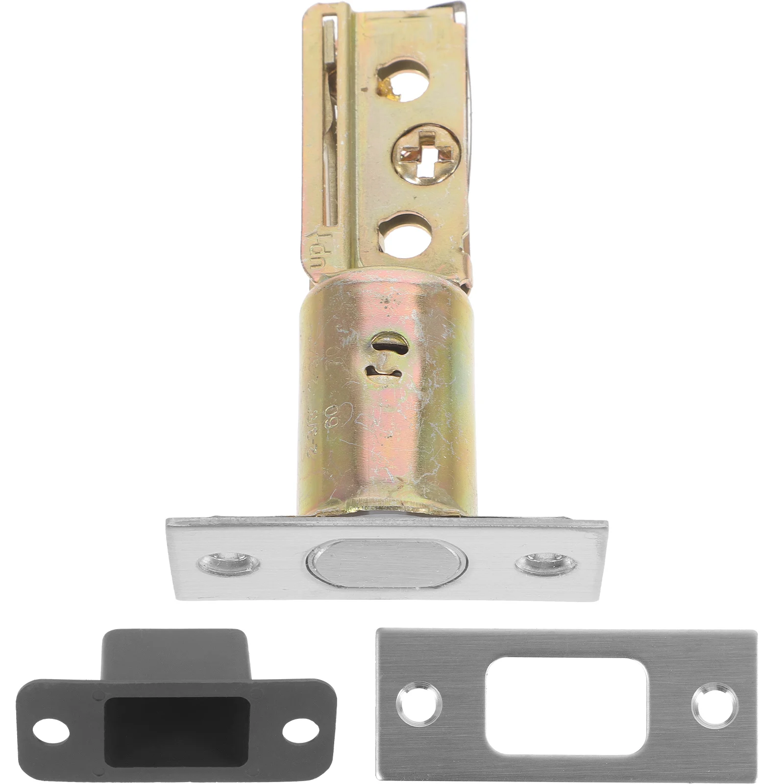 1 шт., скрытый дверной замок с одним язычком, корпус 60-70 мм, регулируемый для внутренних деревянных дверей ванной комнаты, защелка, механизм замка