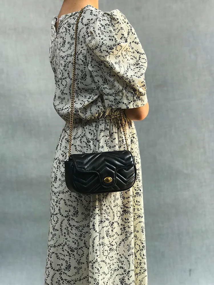 

Square Leather Handbag Women's Diamond Chain oulder Crossbody Bag Briti Sle Soft Polyester Single Chain Handle