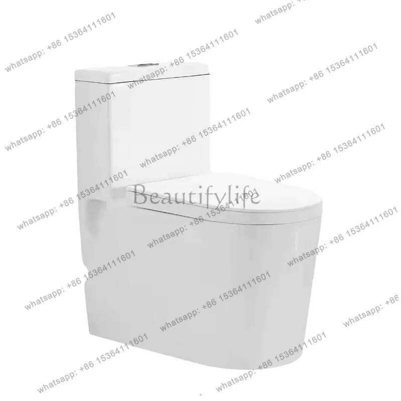 

Siphon silent fully enclosed toilet new toilet super rotary one-piece toilet oversized pipe