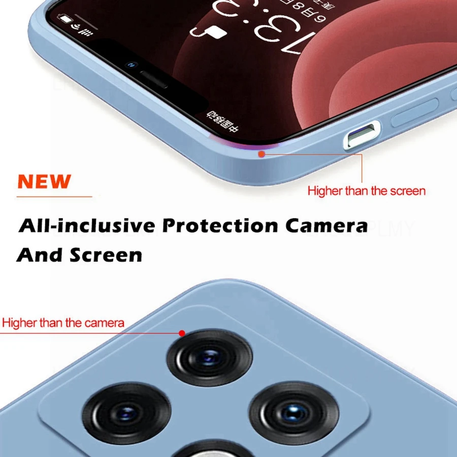 حافظة ناعمة من السيليكون السائل المربع لهاتف Oneplus 9R 8T 8 9 10 Pro 10R 10T 9RT 11 12 12R 13 13R Ace Nord 3 CE 5 2 4 Lite 5G 2T