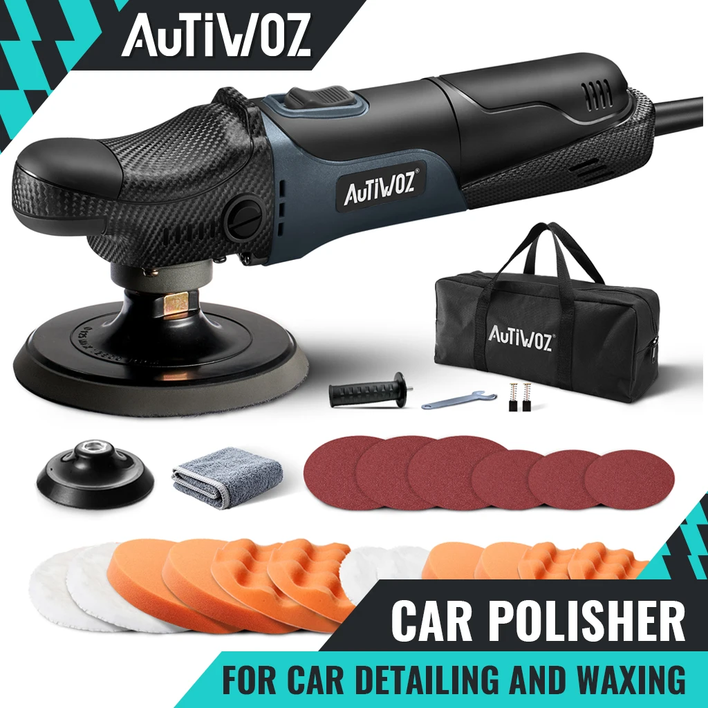AUTIWOZ W04 630W Rotations-Autopolierer 4"/5" M14 Autolack-Korrektur-Poliermaschine 220V EU Spanien Lager Schnelle Lieferung