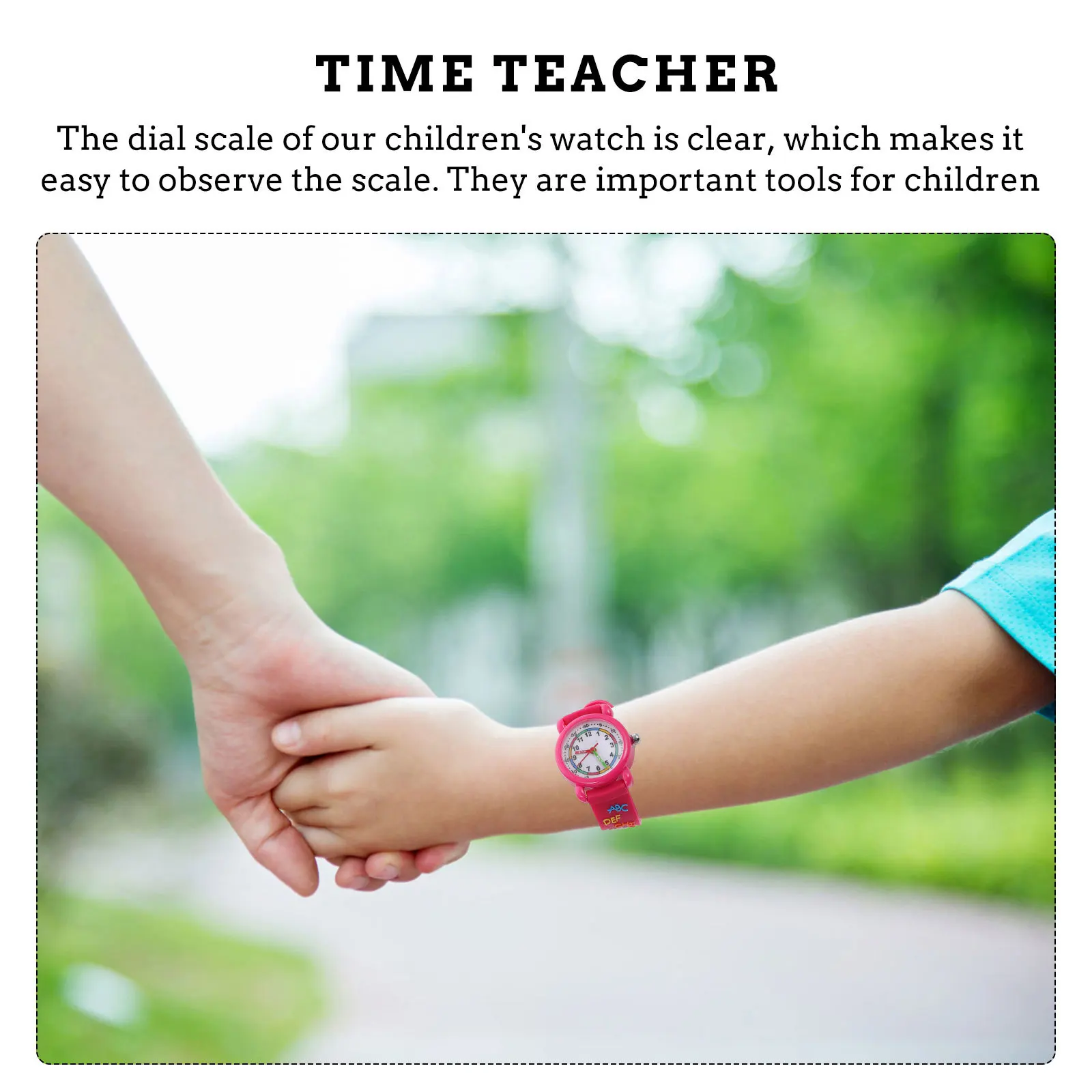 1 قطعة ساعة كرتونية للأطفال ثلاثية الأبعاد مقاومة للماء هدية للأطفال للفتيات ألوان زاهية وقت التعلم على مدار الساعة هدية نمو الطفل #6