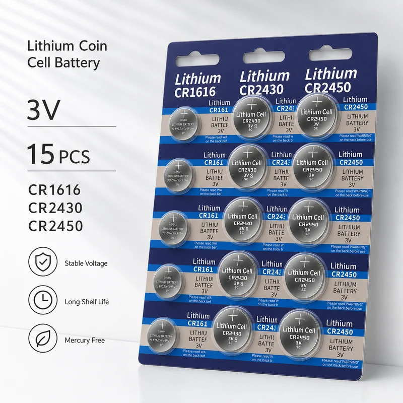 CR2450 CR2430 CR1616 CR1632 CR2025 Lithium Button Cell Battery for Car Key Pedometer Electronic Scale