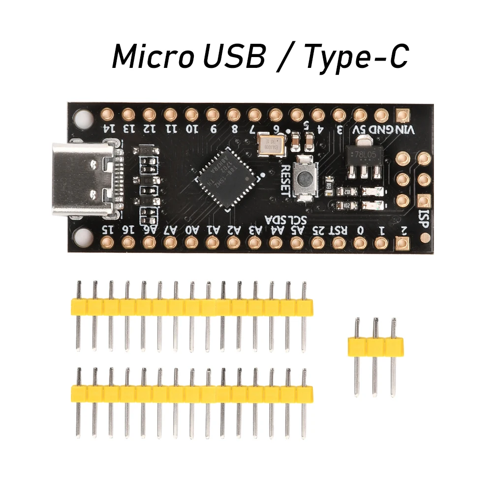 Micro USB Type C ATTINY88 Development Board 16Mhz /Digispark ATTINY85 Upgraded /NANO V3.0 Improved Board for Arduino