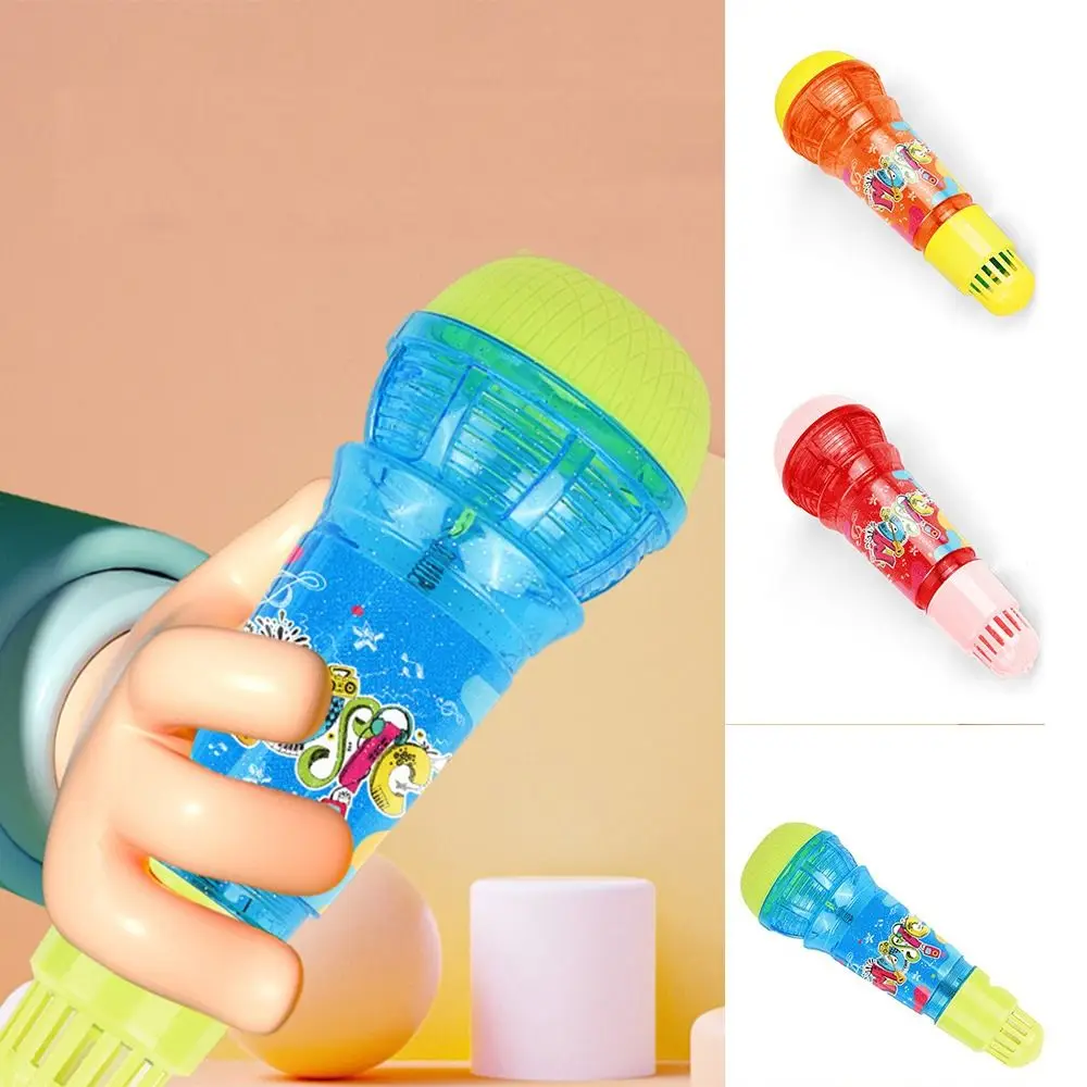 Microphone Echo en plastique pour enfants, jouet de chanson de chant fongique, multicolore, sans fil, grande taille