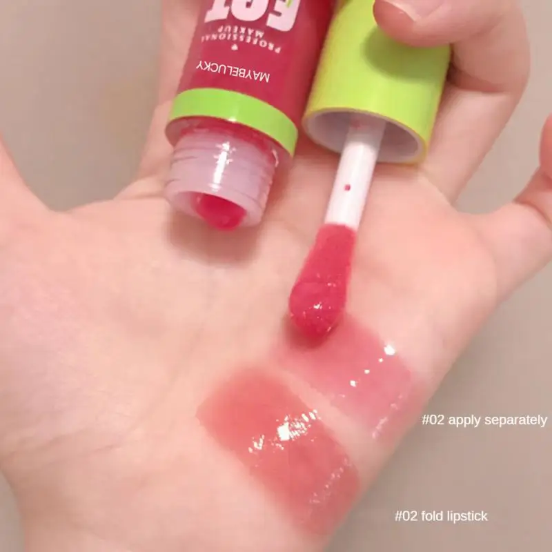 Air Lip Glaze Branco Suave de Alto Brilho. Nenhum desbotamento hidratante não puxa espelho seco óleo labial à prova d'água copo antiaderente duradouro