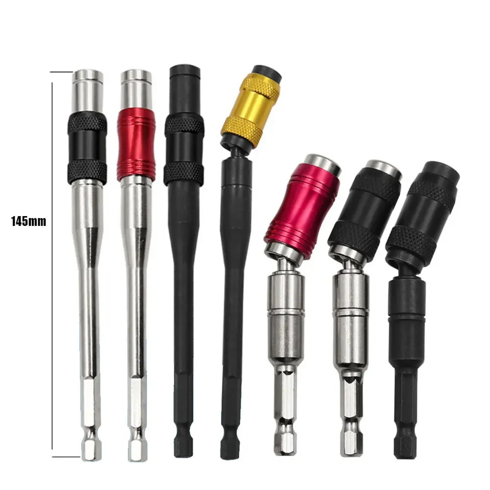 88MM/145MM Long Magnetic Ring Screwdriver Bits Drill Hand Tools Drill Bit Extension Rod Quick Change Holder Drive Guide Screw AA