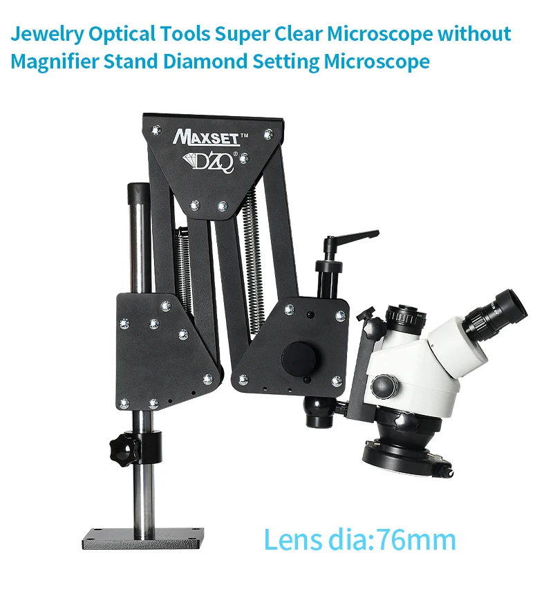7X-90X Trinocular Multi-Directional  Microscope Magnifier Stand Diamond Setting 2K Microscope for Jewelry Optical Tools
