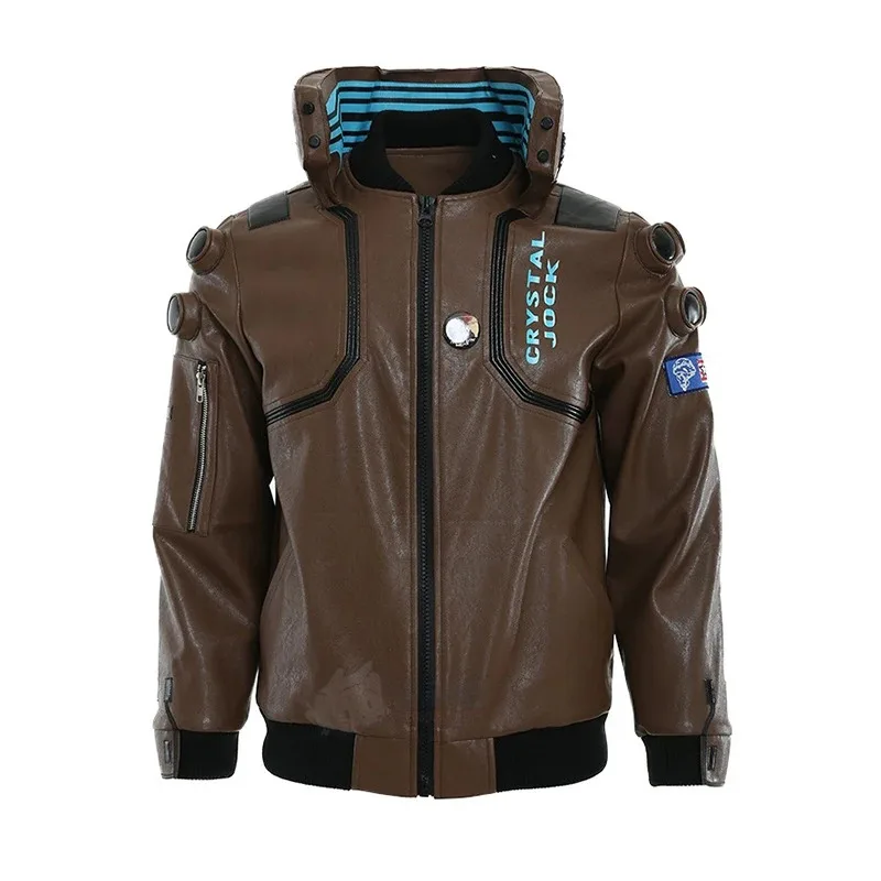 Unisex Men Coplay Costume Leather Jacket halloween costumes