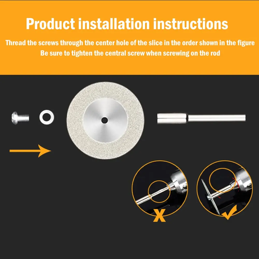 10PCS/Set Multi-Size Double Sided Diamond Glass Grinding Disc Wheel Circular Saw Blade Ceramic Tile Cutting Disc Polishing Tools