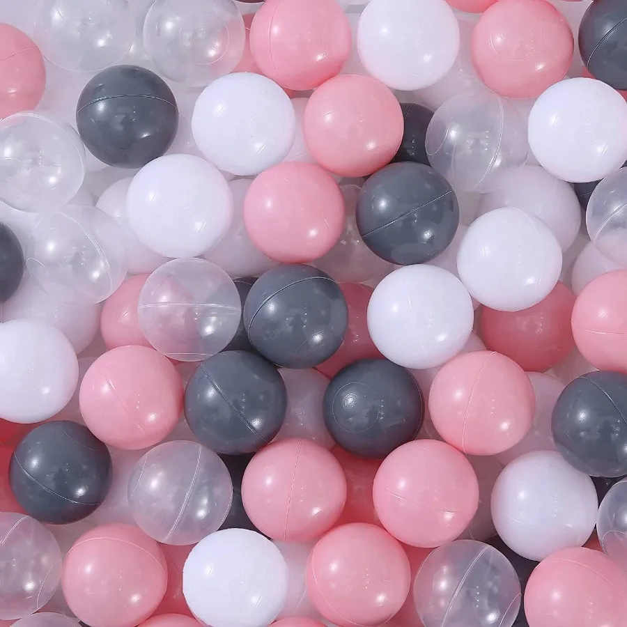 100 Stück Bällebadbälle für Kleinkinder, bruchsichere Spielzeugbälle aus Kunststoff für Bällebad, Poolwasserspielzeug, Macaron-Ozeanbälle für Laufstall