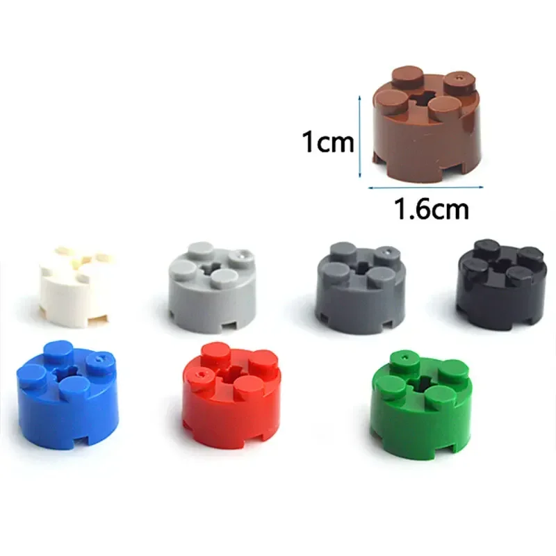 DIY Enlighten Accessories 46Pcs 2*2 Round Bricks MOC Building Blocks  Bricks Toys For Kids Compatible with Particle 6143