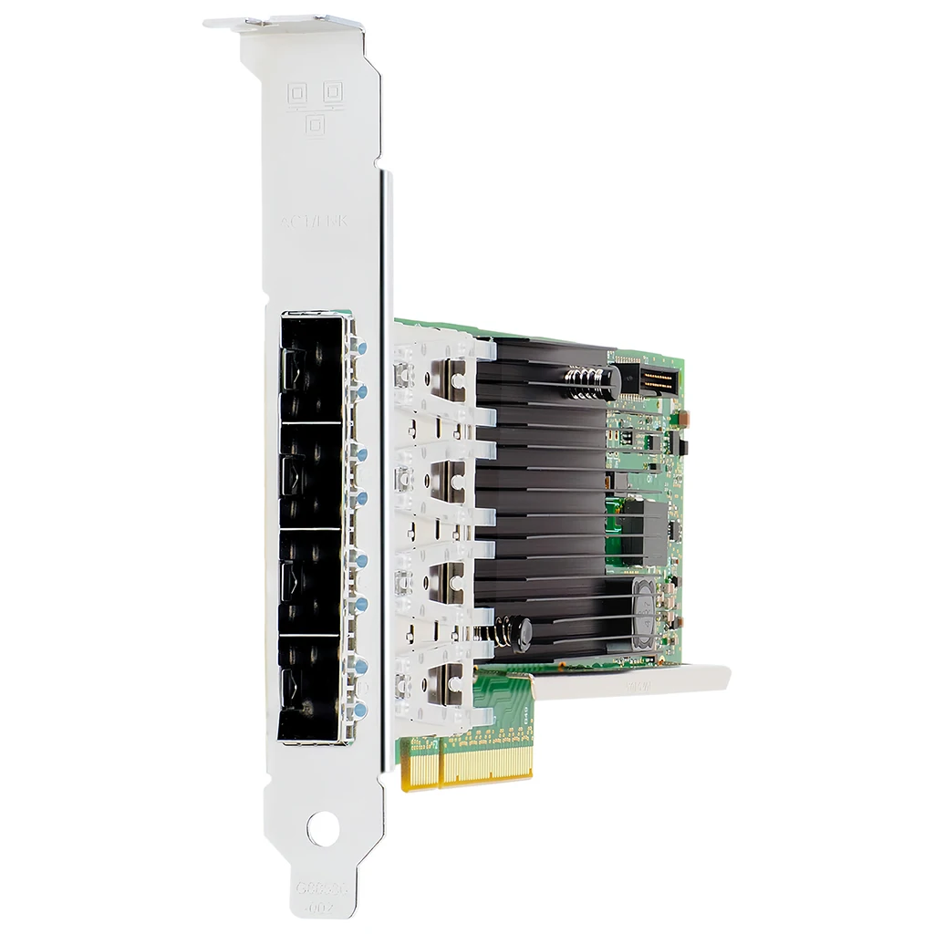 4 Port SFP+ 10G Server Network Card with XL710BM1 Chip PCIe3.0 X8 IEEE802.3 Fiber Ethernet Adapter Card For NAS Storage Server