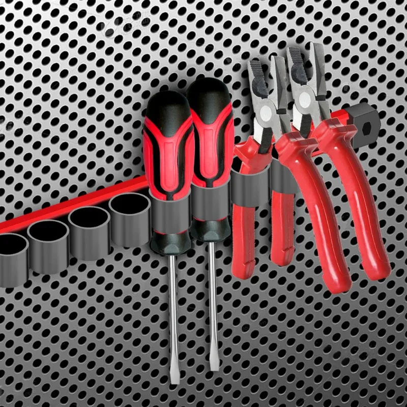 Magnetic Pliers and Screwdriver Tool Organizer Rack - Strong Multi-functional Magnet Holder for Garage Workshop