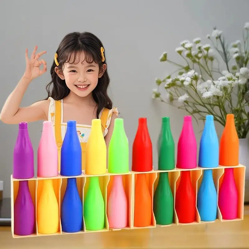 1/2/4 Sets Early Education Logical Thinking Games Drink To Drink Color Sorting Cup Color Matching Classification Montessori Toys
