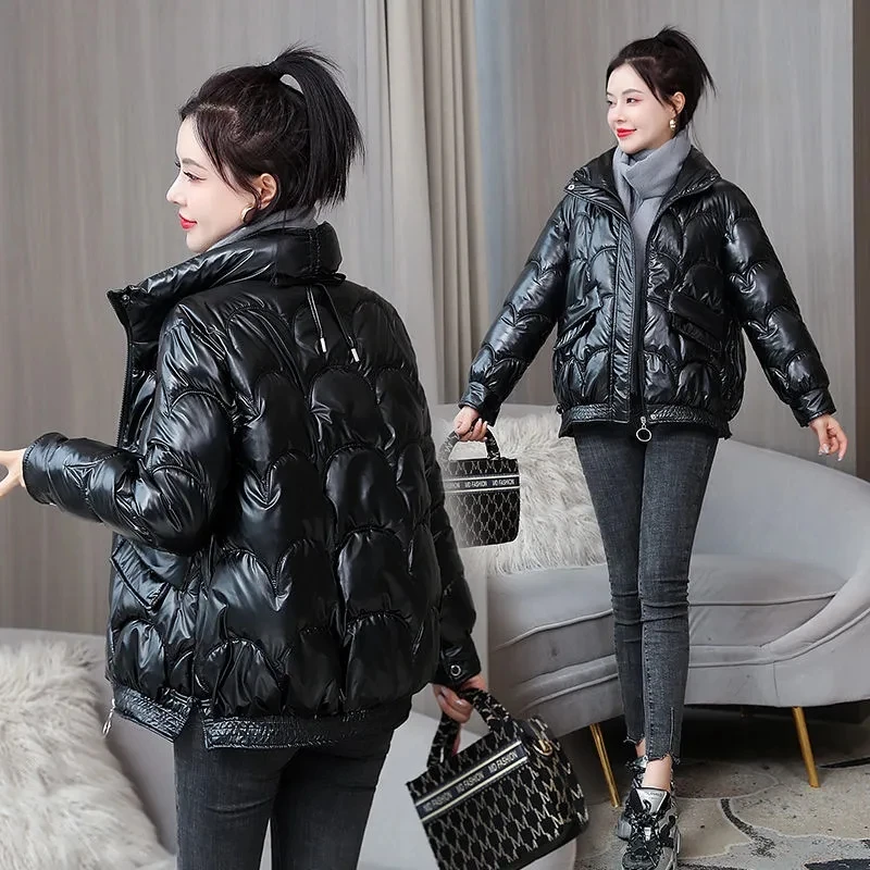 Winter Jacket Womens Down Cotton Coat Padded Puffer Parkas 2024 New Warm Cotton-Padded Coats Snow Wear Outwear Cotton Clothing