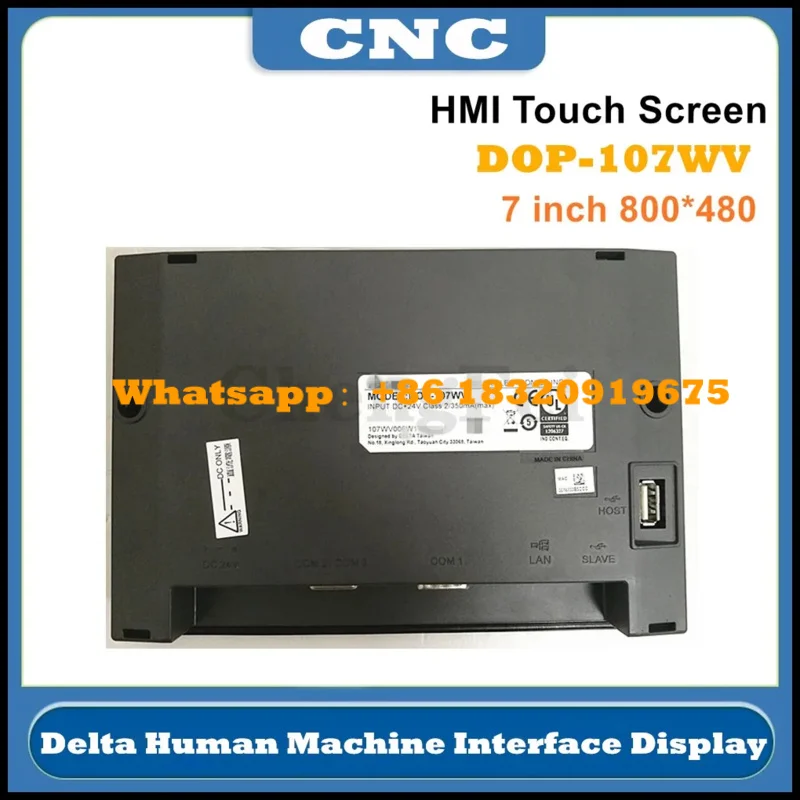 CNC 7'' Inch Delta DOP-107WV HMI Touch Screen Human Machine Interface Display Replace DOP -B07S411 DOP-B07SS411 B07S410