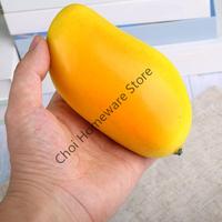 91AD Realistic Mangoes Simulation Decors Decorative Artificial Mangoes Accent for Realistic Kitchen and Party Setups