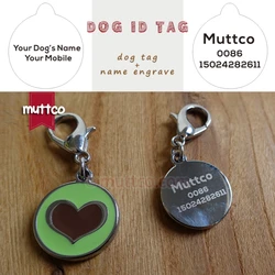 2.0cm cute heart shape print 4colour dog tag dog id tags for pets metal  laser engraving zinc alloy DIY dog tag