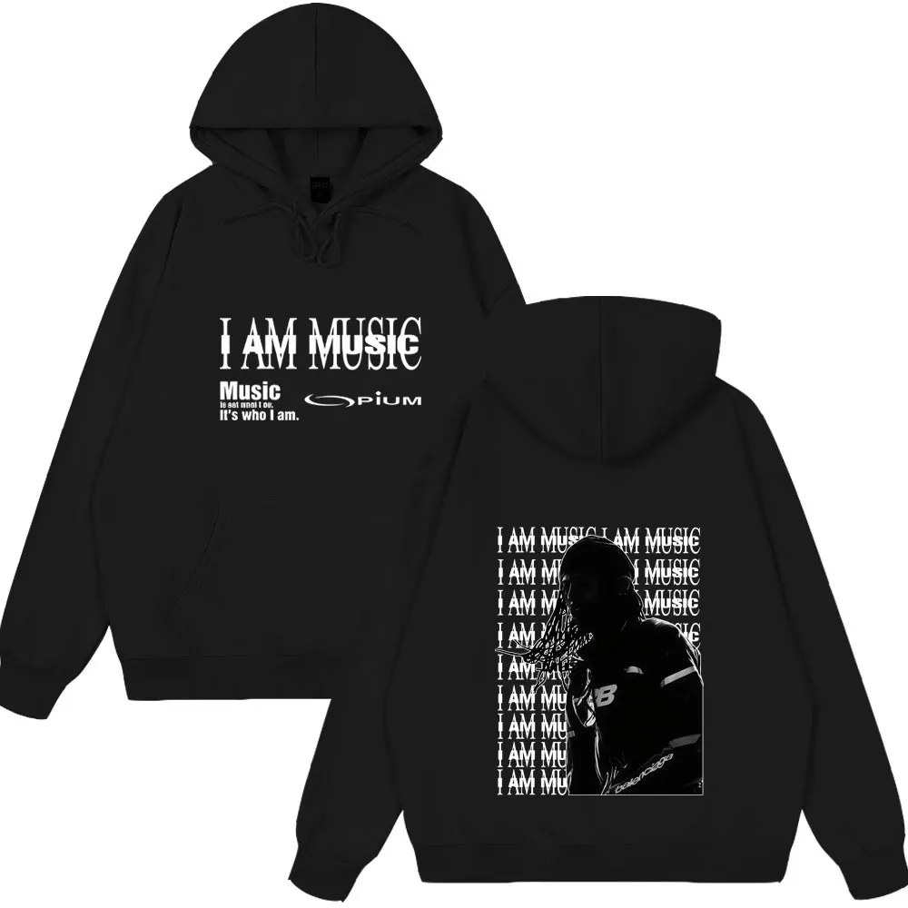 مغني الراب Playboi Carti أنا شعار موسيقي طباعة هوديس الأفيون كين كارسون النرجس القمم الرجال النساء الملابس الهيب هوب المتضخم ترتدي