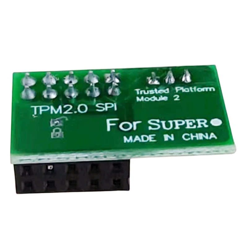 For Supermicro-AOM-TPM-9670V-S Vertical TPM 2.0 9-Pin Durable Easy Install Easy To Use