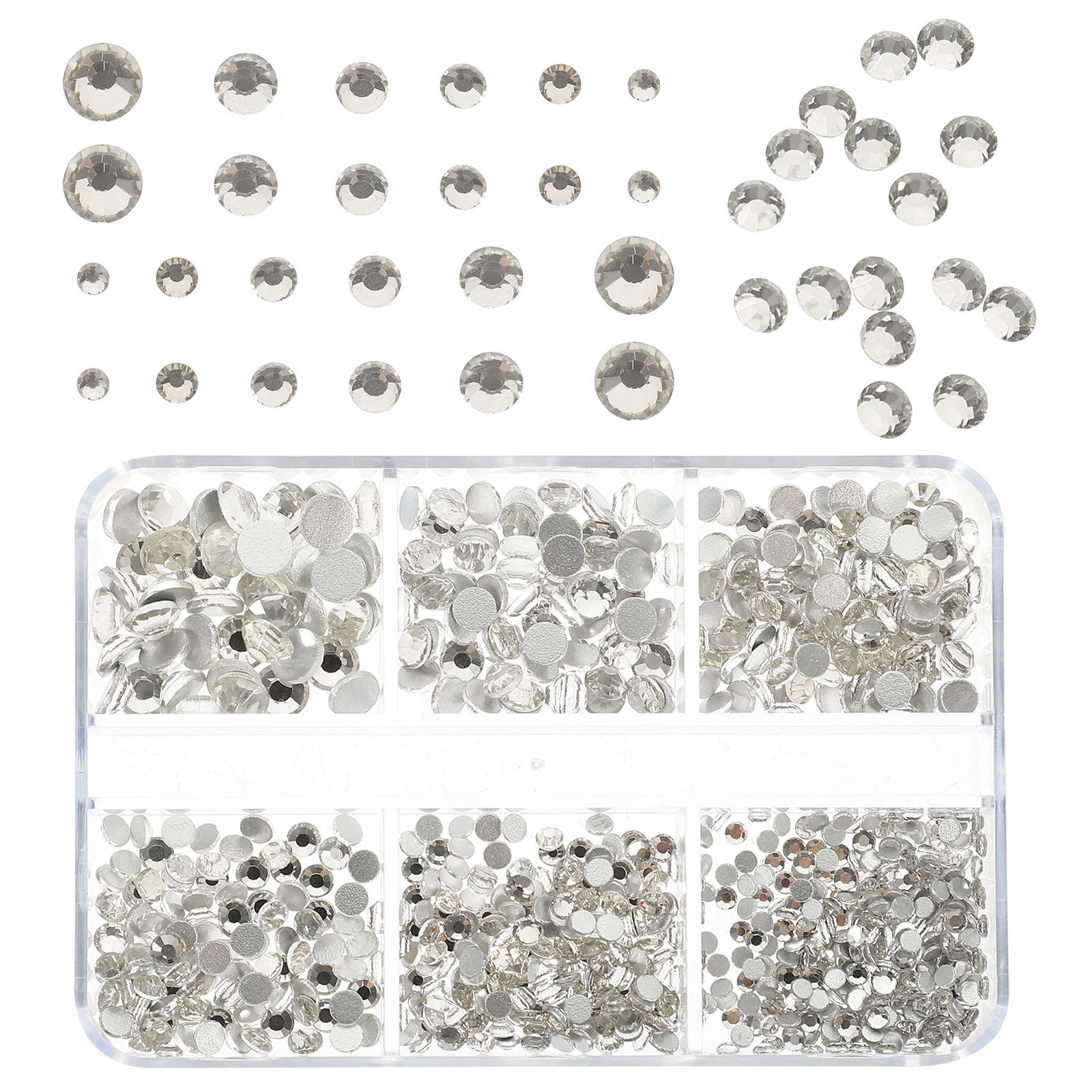 

Rhinestone Nail Patches Cute Charms Accessories Rhinestones Shell Small for Nails Tiny Mini Decorations