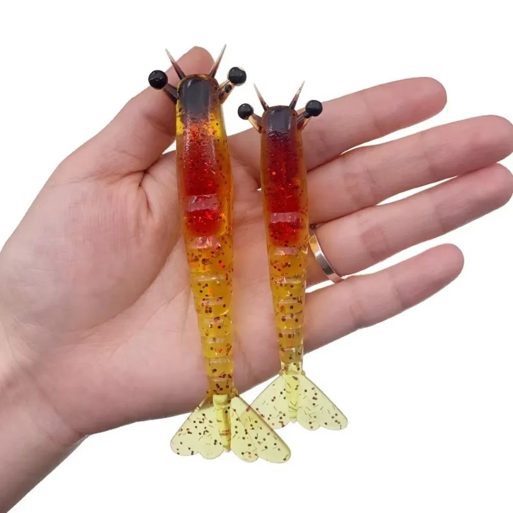 

2pcs/box Soft Material Artificial Shrimp Bait 9.5cm/11.5cm Size PVC Fishing Lure Bait 6g/10g Weight Soft Shrimp Bait Freshwater