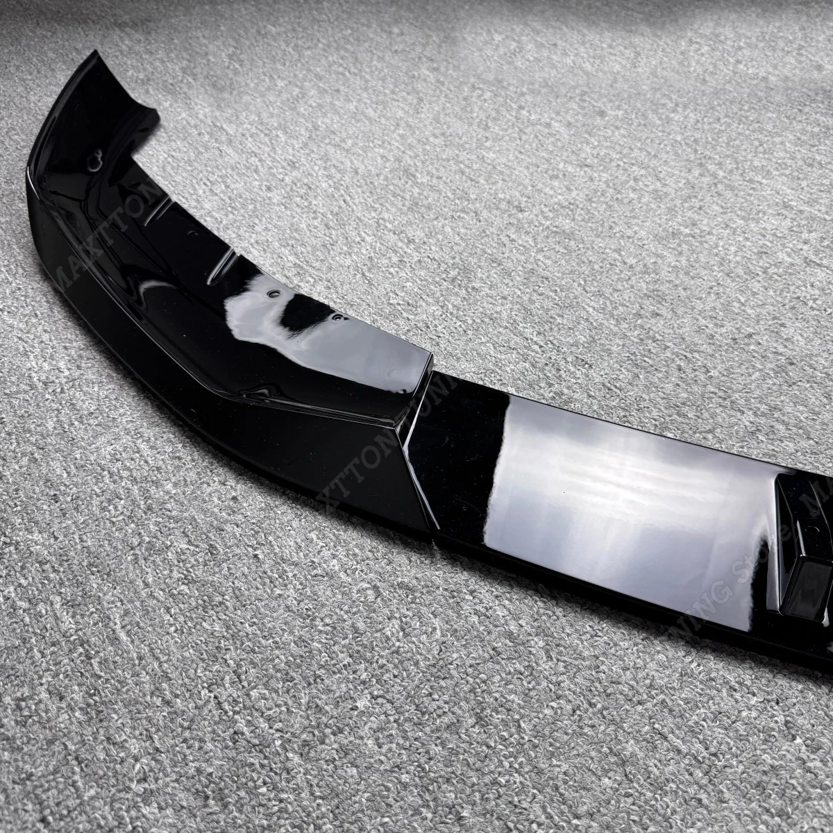 3 قطعة المصد الأمامي الأسود اللامع الفاصل لسيارات BMW 5 Series G30 Sedan G31 Touring M PACK 2021-2023 تعديل مجرفة المفسد الأمامي